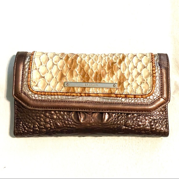 Brahmin Handbags - 🔥 Brahmin Honey Carlisle Checkbook Wallet